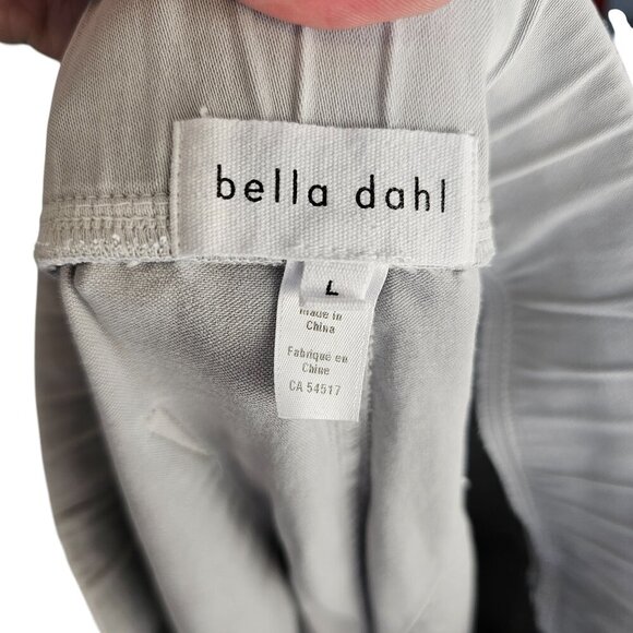 Bella Dahl Light Grey Jogger W/ Tie Waist Detail Sz L - Picture 6 of 9